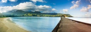 Panorama of Hanalei Bay Kauai