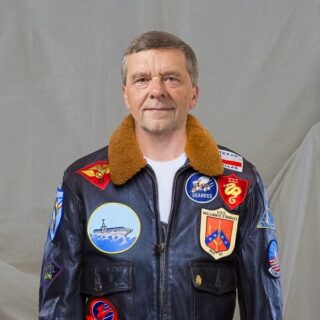 mockup of pilot Steve after passing his test