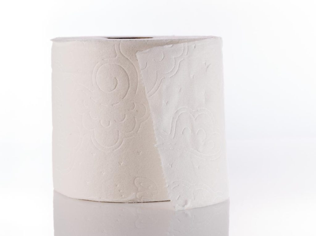 Stock photo of toilet paper roll