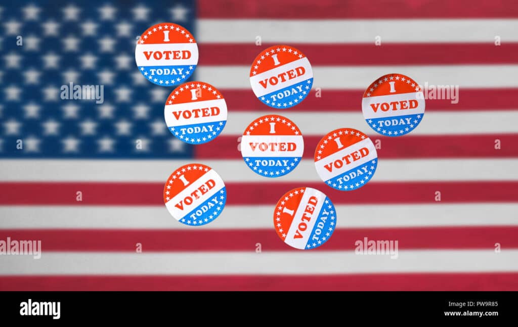 Election oriented stock image for voting in the USA presidential election