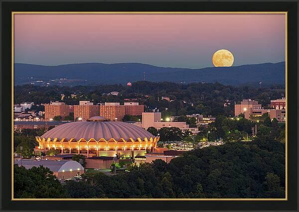 66x47 inch print of the WVU Coliseum